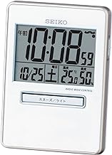 Seiko SQ699W Seiko Clock Alarm Clock, Travela, Radio, Digital, Calendar, Temperature and Humidity Di