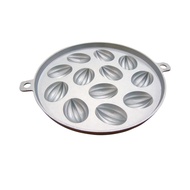 พิมพ์ขนมไข่ลายมะเฟือง 9 นิ้ว (อลูมิเนียม) ขนาดดอก ตามยาว5ซม. ขวาง4ซม. มี 12 หลุม