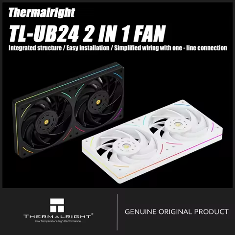 Thermalright 240mm Case Fan TL-UB24 CPU Cooling Fan ARGB 240mm 2 In 1 Fan Design Static Pressure Opt