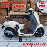 Motoran aki anak scoopy k 611 c motor aki scoopy stylish motor mainan aki motran aki scoopy k611c terbaru