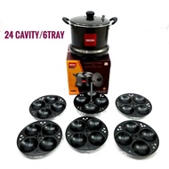 Ideal Stainless Silver Non Stick Idly Pot Large G17208