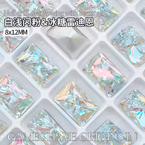 K9 Crystal White With Pink Light Mixed Shaped diamonds Pointed bottomed Gems Used for earrings neckl