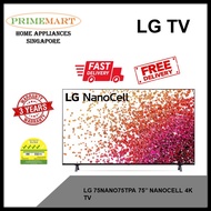 LG 75NANO75TPA 75'' NANOCELL 4K TV - FREE DELIVERY - BULKY