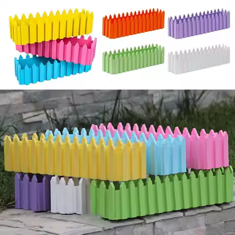 Rectangular Fence Flower Pots Reusable Garden Accessories Succulent Vegetable Flower Pots Seedling S