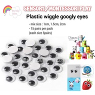 Googly Eyes Wiggly Eyes for Art and Craft Self Adhesive Sensory Montessori Play Biji Mata