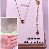 (Wika)mini heart dainty necklace