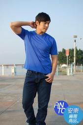 最頂級CoolMax Extreme 台灣製造--短袖T恤寶藍色-安東機能商品防曬抗UV春裝秋裝涼爽涼感吸濕排汗快乾