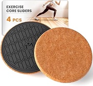 Exercise Core Sliders for Hardwood Floors – Sliders for Working Out, Sliding Discs for Exercise, Str