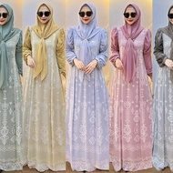 DRESS GAMIS MODE YOLANDA VOL 2 SET HIJAB TERBARU BY ALODY ORIGINAL