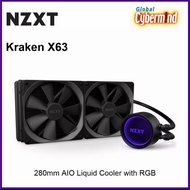 NZXT Kraken X63 280mm AIO Liquid Cooler ( Free LGA 1700 and AM5 Mounting Kit and  ) (Brought to you by Global Cybermind ) nzxt x63