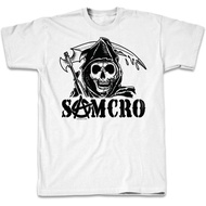 Men's cotton T-shirt Sons of Anarchy Samcro Reaper Adult Short Sleeve T-Shirt