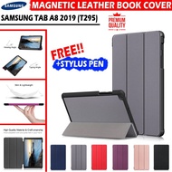 samsung galaxy tab tablet a8 a 8.0 8 2019 sm t295 leather flip book