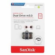 全新有包裝紙盒原裝行貨ANDROID  Sandisk  Cruzer USB 3.0 SDDD3-032G Ultra Dual 32GB USB 3.0 150MB/s m3 ULTRA DUAL DRIVE M3.0 雙用隨身碟Android™ 裝置適用的隨身碟