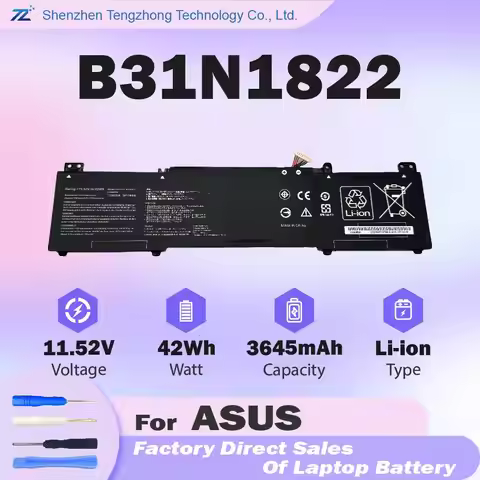 B31N1822 42Wh Battery for ASUS ZenBook Flip UM462DA, 11.52V High Performance, Replaces 0B200-0322010
