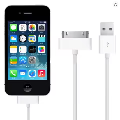 1M 2M 30 pin usb charger cable for Apple iphone 4 4s 3 3GS ipod nano ipad 1 2 3 iphone4 iphone4s 1m
