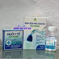 Ich Nhan Nasal Wash Bottle - 250ml bottle + 30 salt tablets, Salt 20 packs, Bottle of 50 mixed salt 