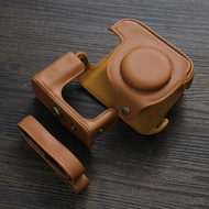 For Canon G12 G11 Retro PU Leather Bag G10/G11 Camera Protective Case For Canon G15/G16 Crossbody Sh