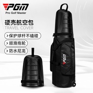 PGM Large Capacity Hard Case Waterproof Thickened Foldable Portable Golf Travel Bag with Wheels