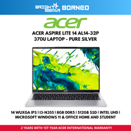 ACER Aspire Lite 14 AL14-32P-370U Laptop - 14" WUXGA IPS/I3-N355/8GB DDR5/512GB/W11 +HNS