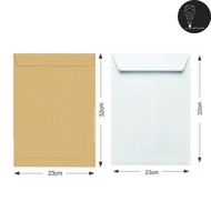 Ribbed Manila Brown/ Super White Envelope 100gsm 9x12.75"/229x324mm A4 Size 10pcs / 10x13"/10x15" 10