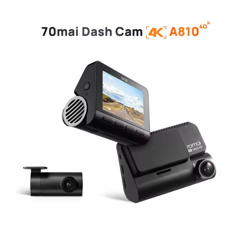 70mai 4K Dash Cam A810 Ultra HD Resolution Built-in GPS ADAS Night Vision Auto Record 150FOV70mai A8