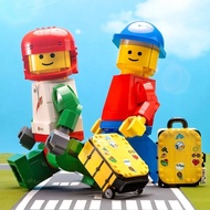 Compatible with Lego 40819 large proportion racer building block assembly toy enlarged version minif