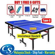 Professional Indoor Waterproof Table Tennis Ping Pong Table With Quick Clamp Net & Post Set Meja Pin