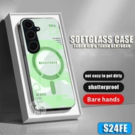 [KC21] Softcase Glass for Samsung S24FE glossy case Samsung S24FE Case Samsung S24FE case Samsung S2