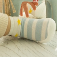 GGOMOOSiN 幼兒襪型學步鞋  115mm  藍白條紋款  1雙