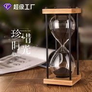 Glass Hourglass Timer Children Shock-resistant 15 30 60 Minutes Timer Hourglass Creative Hourglass O