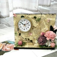 花時間擴香花座鐘-不凋花永生花*索拉花*居家布置