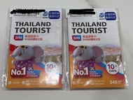［全新2張299］泰國網卡/電話卡 True 當地通話100分鐘 50GB/10天 附卡針與SIM卡收納盒