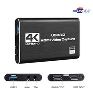 4K HDMI to USB Video Capture Card Screen Recording USB3.0 1080P 60FPS Game Capture