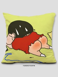 Cartoon Crayon Small New Pillow Small White Creative Sofa Cushion Car Cushion Dual Use Cute Headrest Pillow Cover