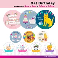[50pcs] Happy Birthday Sticker Seal Label Party Sticker Doorgift Stationery Birthday Gift Happy Birt