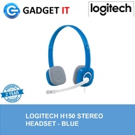 LOGITECH H150 STEREO DUAL PLUG HEADSET (WHITE / BLUE)