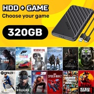 Harddisk + PC Game Installer (320GB/500GB/1TB) Request Your Games | Custom External HDD For Windows