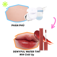 Combo Phấn phủ dạng nén Romand Better Than Finish 12g + Son tint bóng Romand Dewyful Water Tint 5g