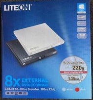 @淡水無國界@ LITEON 外接式 eBAU108 超薄型 燒錄器 DVD DVD燒錄機 外接式DVD 讀取 燒綠