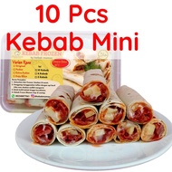 Kebab Frozen Mini Full Daging Mozarella Isi 10 Isian Keju Mozarela dan Daging Sapi Asli Premium dan 