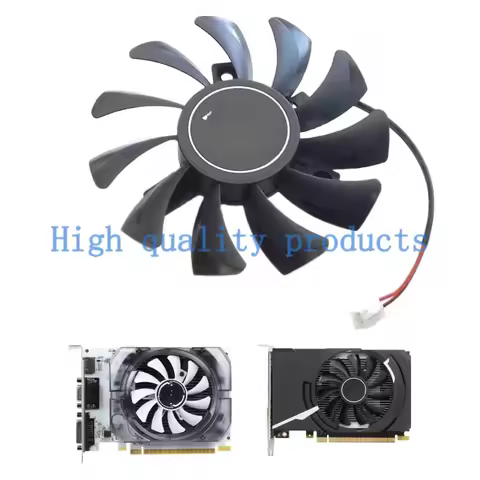 HA8010H12F-Z DC12V 0.50A 75mm 2wire 2Pin For MSI GeForce GT730 2GB V3 Graphics Card Cooling Fan
