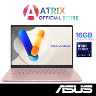 【Same Day Delivery】ASUS Vivobook S 14 | S5406MA-QD188W | 14" OLED 400nits |Intel Core Ultra 9 185H | Intel Arc Graphics | 16GB RAM | 1TB SSD | WIn11 Home | 2 Years ASUS Warranty