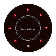 [3MM THICKEST POKER MAT] 120CM Round Poker Table Overlay Rubber Mat with Dust Bag
