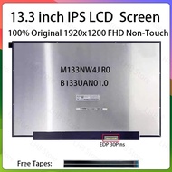 13.3 Inch Laptop LCD Screen M133NW4J R0 B133UAN01.0 Display Matrix Panel Replacement 1920x1200 100% 