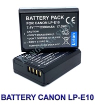 (แพ็คคู่2ชิ้น) LP-E10 \ LPE10 \ LC-E10 แบตเตอรี่สำหรับกล้องแคนนอน Camera Battery For Canon EOS Rebel T3,T5,T6,T7,T100,1100D,1200D,1300D,1500D,2000D,3000D,4000D,Kiss X50,X70,X80,X90 BY JAVA STORE