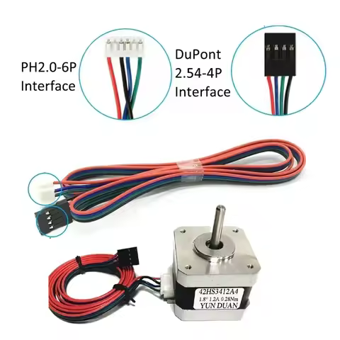 Nema17StepperMotor DriverKit 0.28-0.7Nm 4-Lead 42mm Open Loop Motor for 3D PrinterCNC/Robot/Engravin
