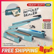 FS-200 / FS-300 / FS-400 Impulse Sealer Heavy Duty ( Metal Body ) for PE  PP Bags Packing Machine 20