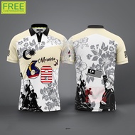 68th Merdeka 2025 Design Sublimation Jersey | baju merdeka budak lelaki | baju t shirt merdeka| Spec