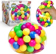 YoYa Toys The Original Jumbo DNA Ball | Colorful Fidget Squeezing Stress Relief Ball for Adults &amp; Kids | Our Unique Rubber Squishy Toys are Great for Stress, Anxiety, Bad Habits &amp; More
