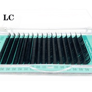 NATUHANA L/l + /Lc/ld/lu (M)/N การต่อขนตาโค้ง0.07มม. ขนตาขนมิงค์ปลอมนุ่มเทียมขนตาไหมสีดำด้านแต่งหน้า